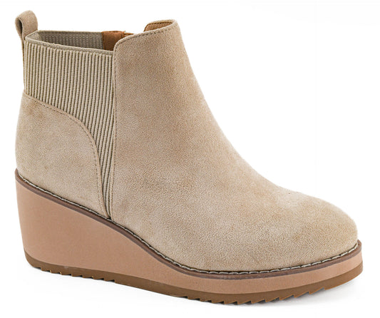 Apple Sauced Sand Faux Suede Boots by Corkys