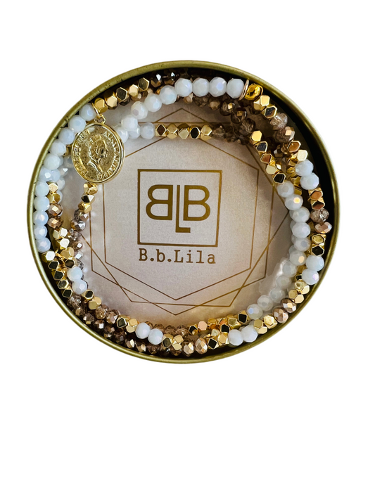 B.b. Lila Wedding Day Beaded Bracelet