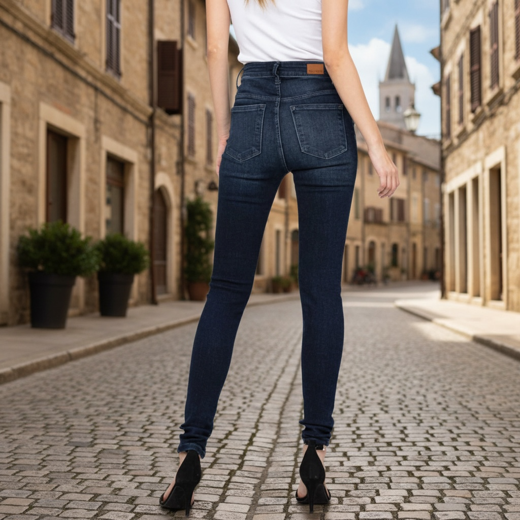 Judy Blue Hi-Rise Super Dark Skinny Jeans
