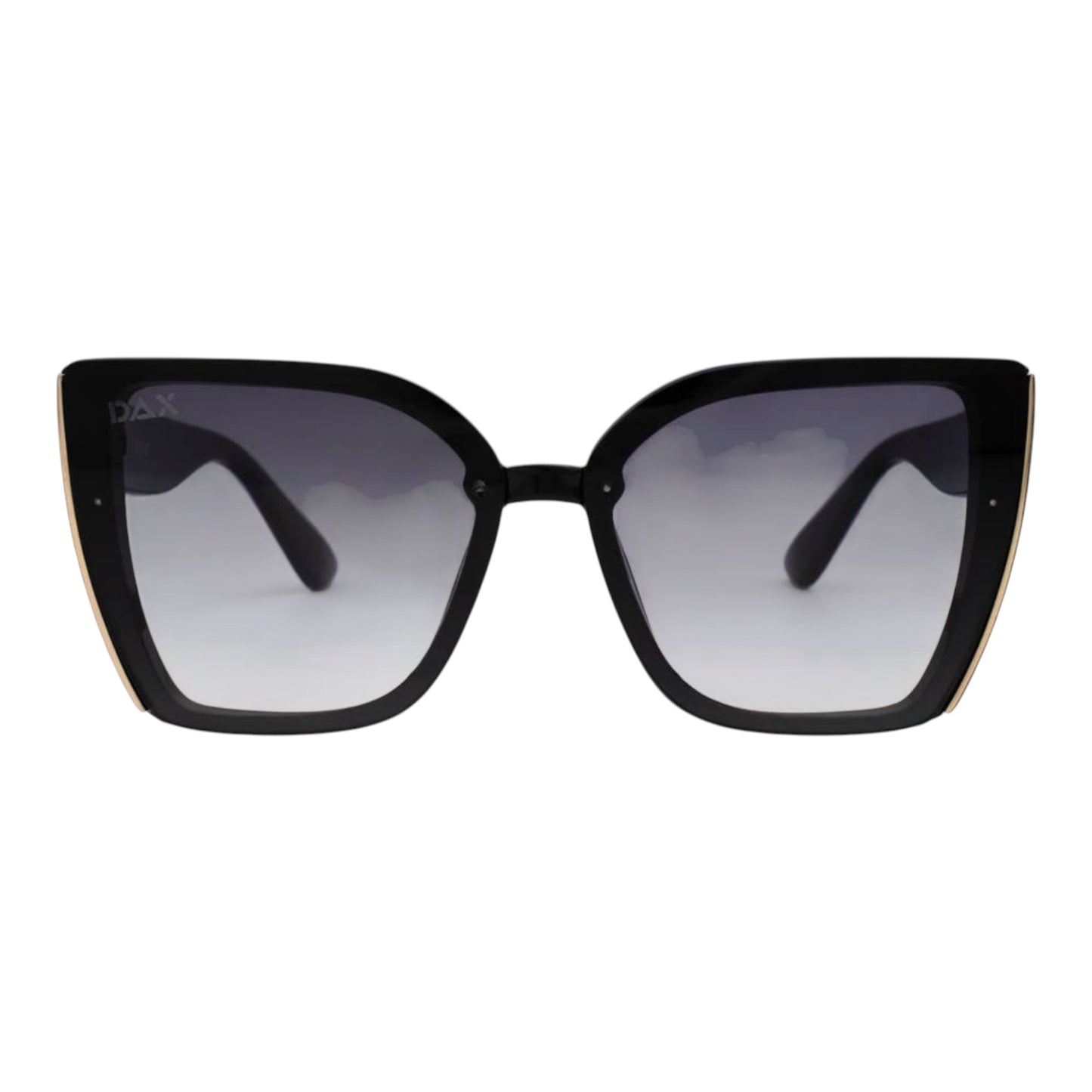Athena in Black - Women's Large Cat Eye Sunglasses by Dax Eyewear