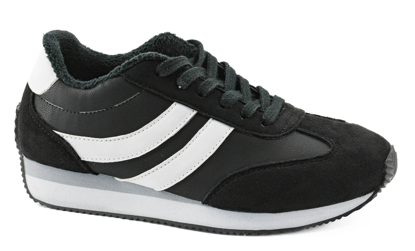 Jet Lag Black Sneaker by Corkys