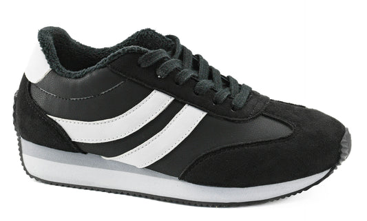 Jet Lag Black Sneaker by Corkys