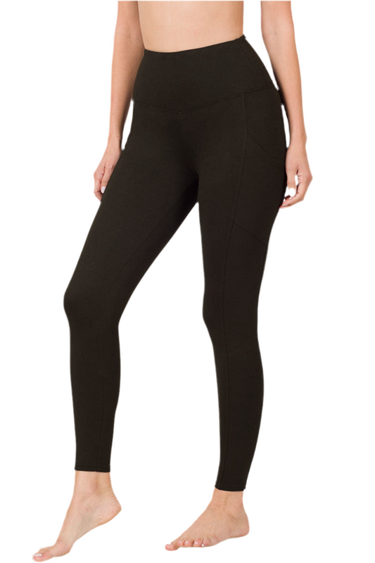 Brushed Microfiber Full Length Leggings