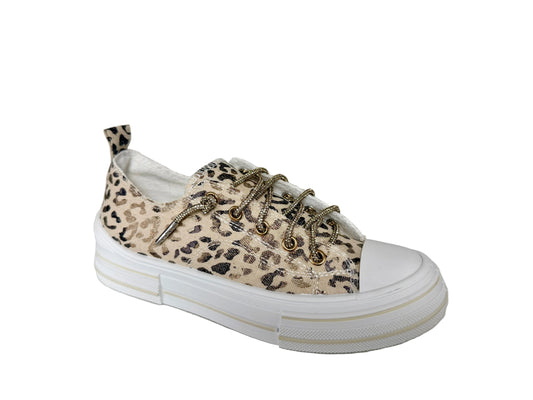 Aman Natural Leopard Sneakers by Very G
