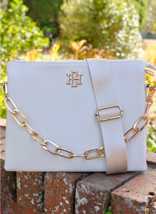 Ariana Crossbody in Cream by Caroline Hill