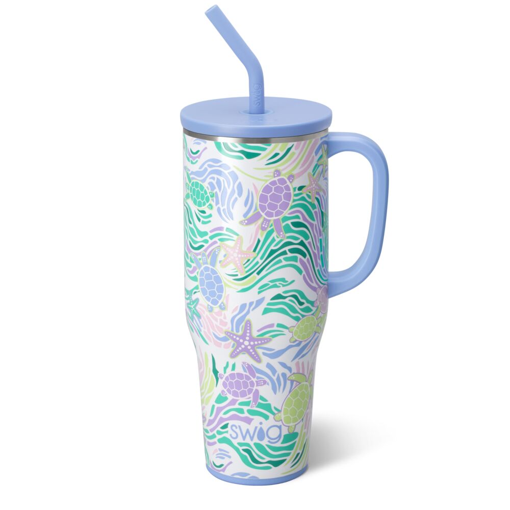 Sea Swirl 40oz Mega Mug by Swig Life