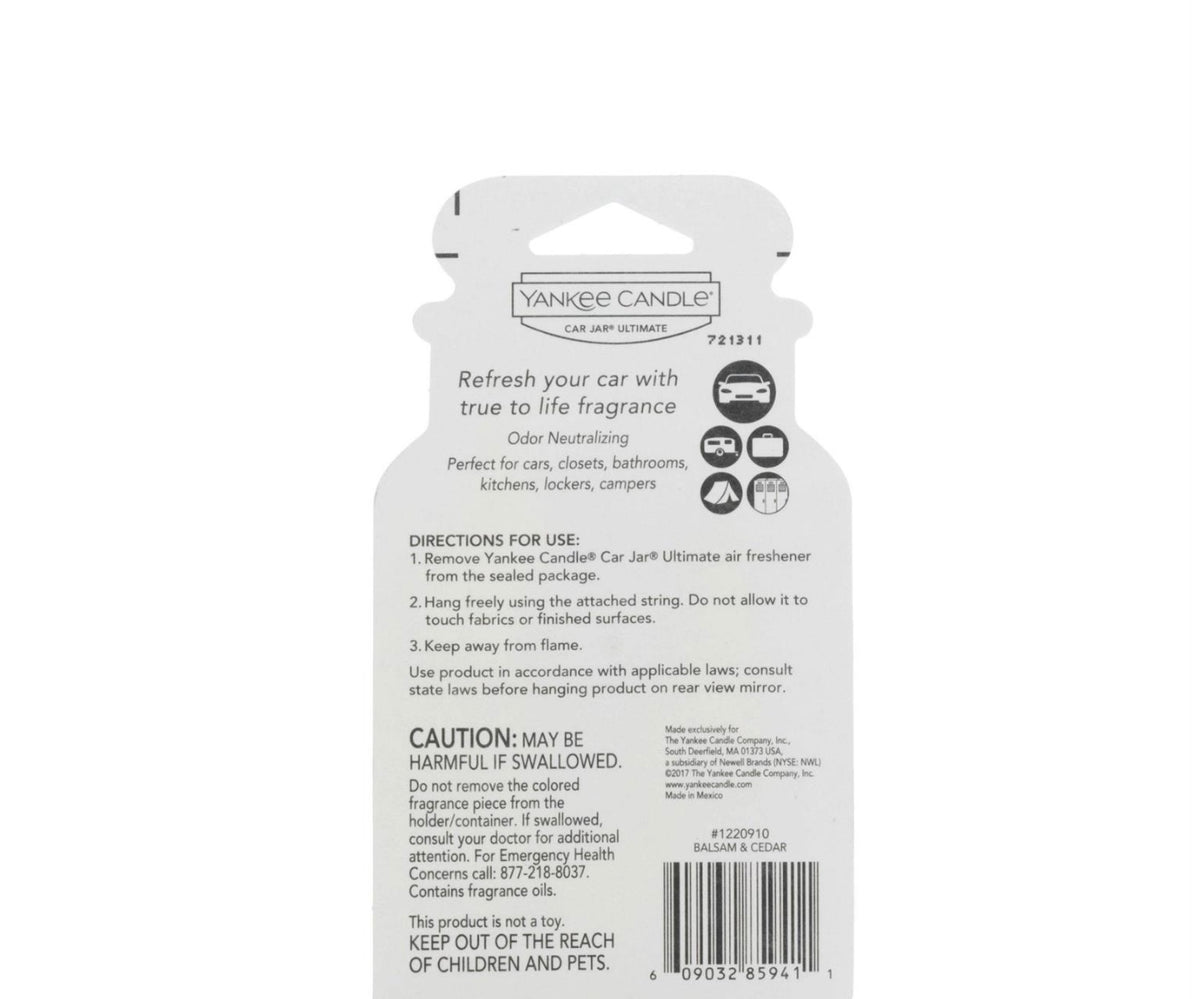 Car Jar Ultimate Balsam/Cedar by Yankee Candle