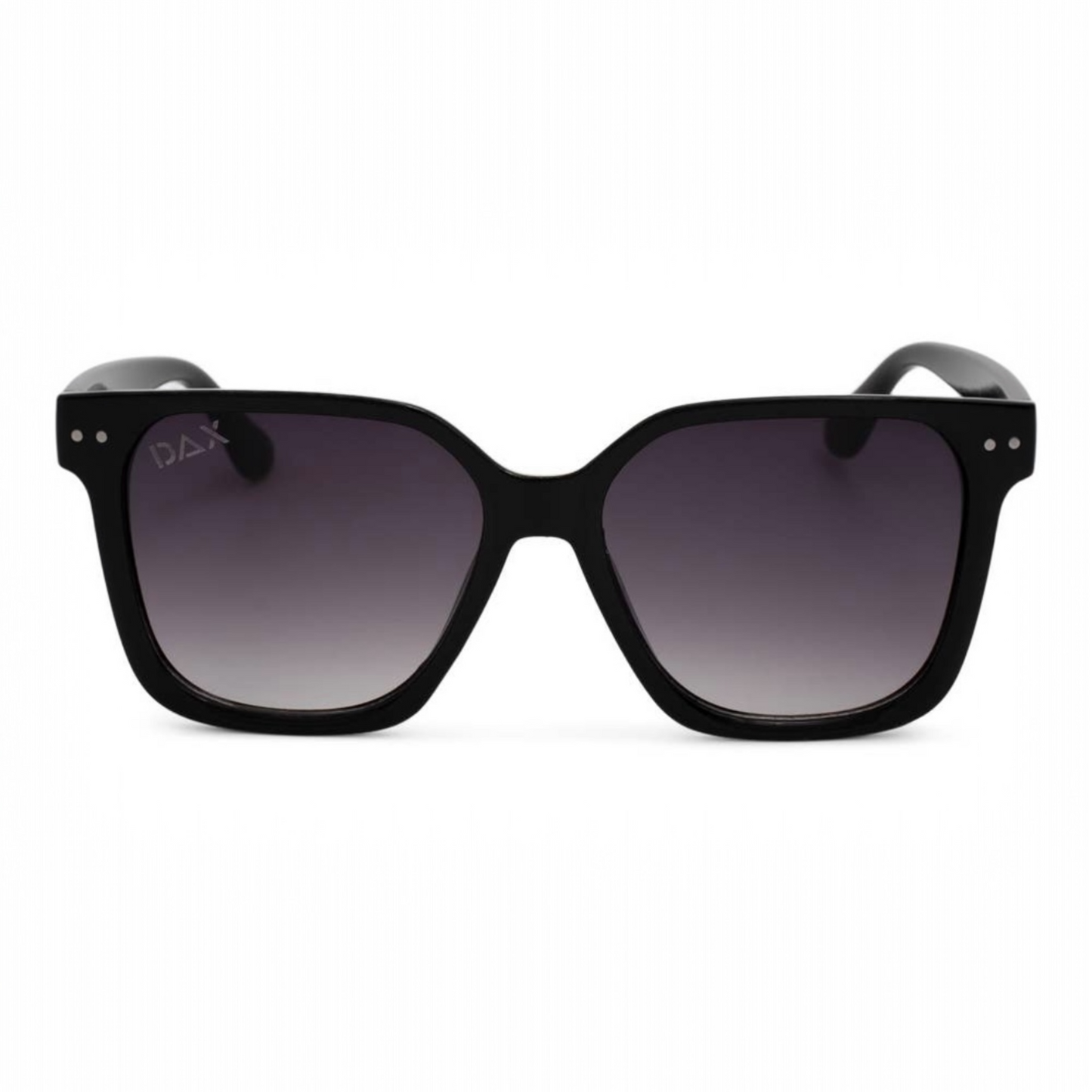 Linny in Black - Women's Oversized Horn Frame Sunglasses by Dax Eyewear