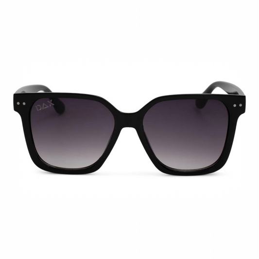 Linny in Black - Women's Oversized Horn Frame Sunglasses by Dax Eyewear