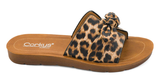 Too Cute Leopard Sandal by Corkys