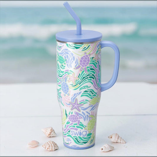 Sea Swirl 40oz Mega Mug by Swig Life