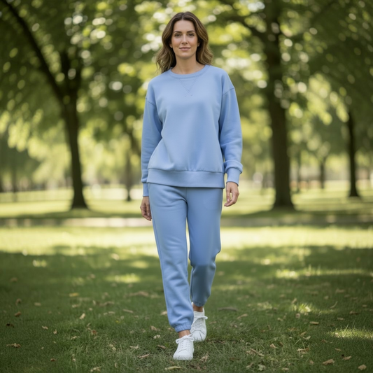 Crew Neck Pullover + Jogger Travel Set by Dear Scarlett