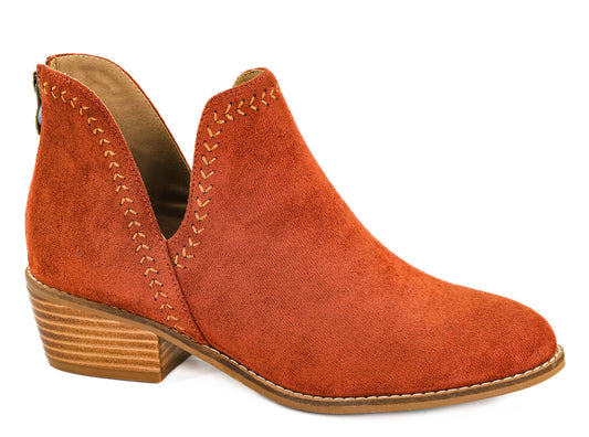 Bluffin Boots in Rust Faux Suede  by Corkys