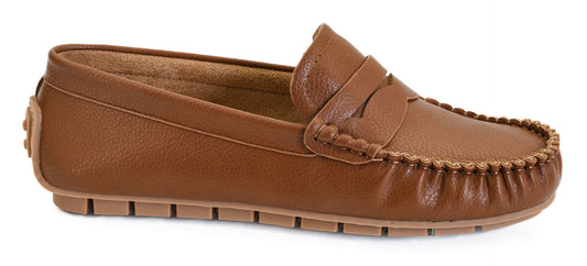 Penny For Your Thoughts Cognac Flats by Corkys