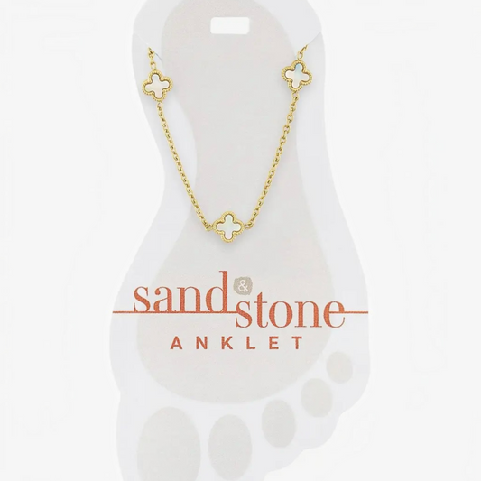 Sand & Stone Anklets: Gold Multi
Quatrafoil Anklet