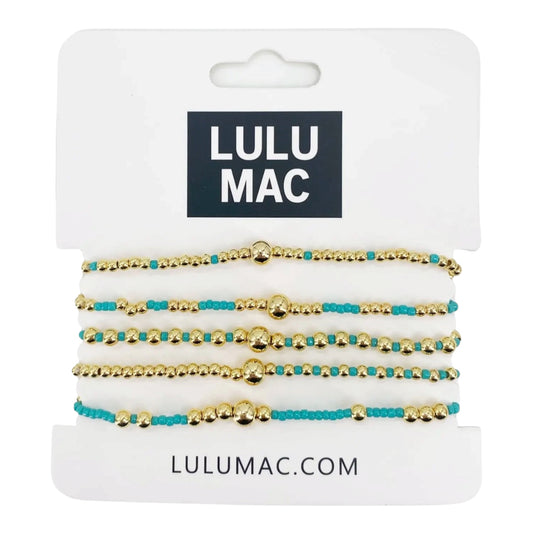 Lulu Mac (Turquoise/Gold) Bracelet