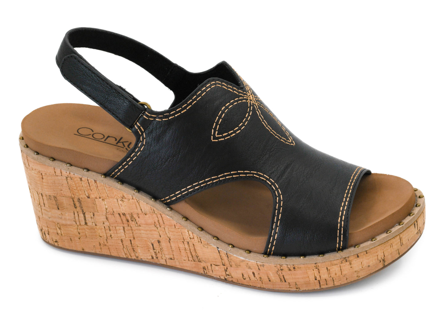 Darlin Black Wedge by Corkys