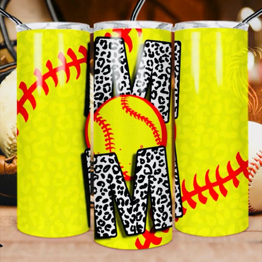 Softball Mom 20oz Skinny Tumbler