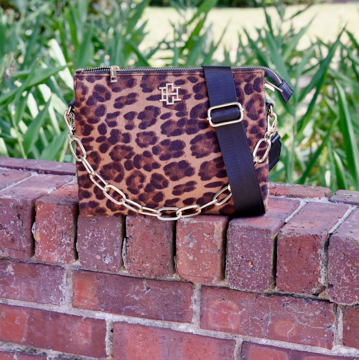 Ariana Crossbody Spotted Saddle by Caroline Hill