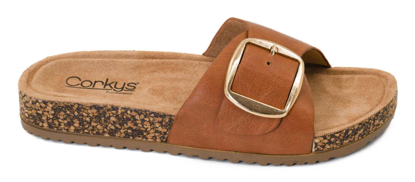 Road Trip Cognac Sandal by Corkys