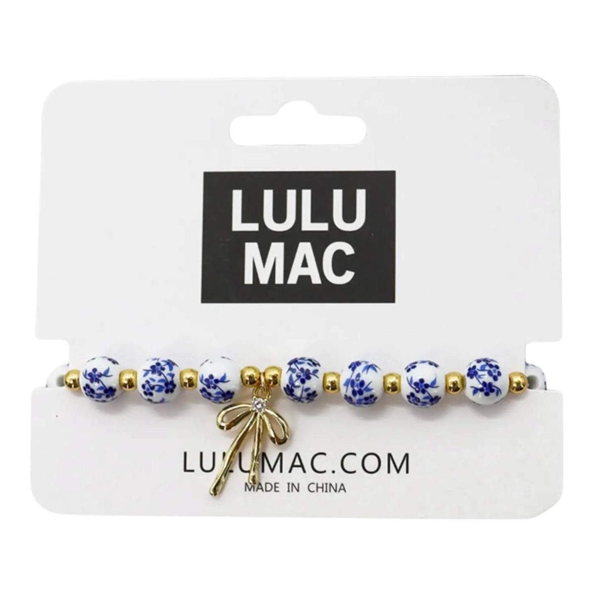 Lulu Mac (Blue/White/Gold) Bracelet