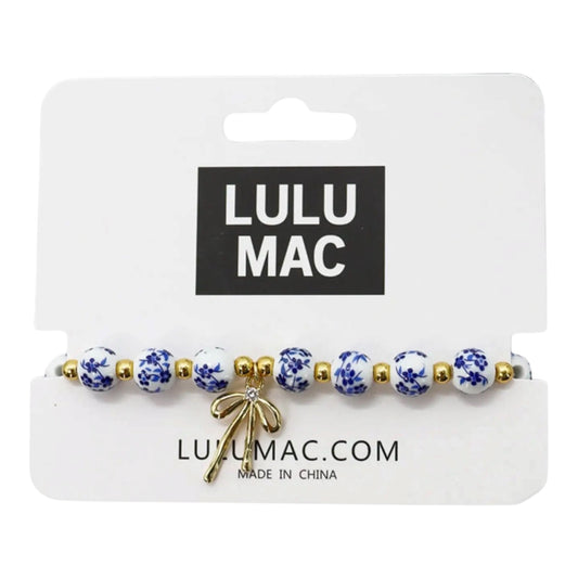 Lulu Mac (Blue/White/Gold) Bracelet