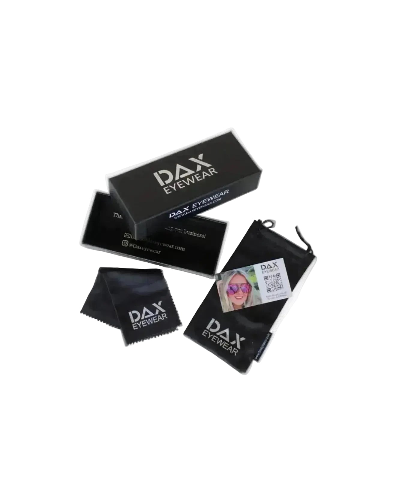 High Class Black - Oversized Square Sunglasses by DAX Eyewear