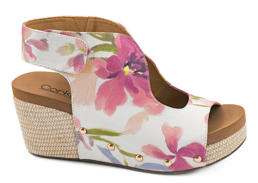 Floral Frisky Wedge by Corkys