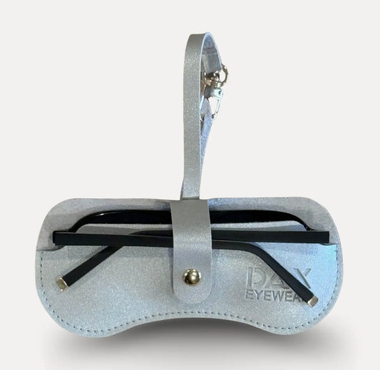 Silver Eyewear Clutch For Sunglasses - Scratch Protection by Dax Eyewear