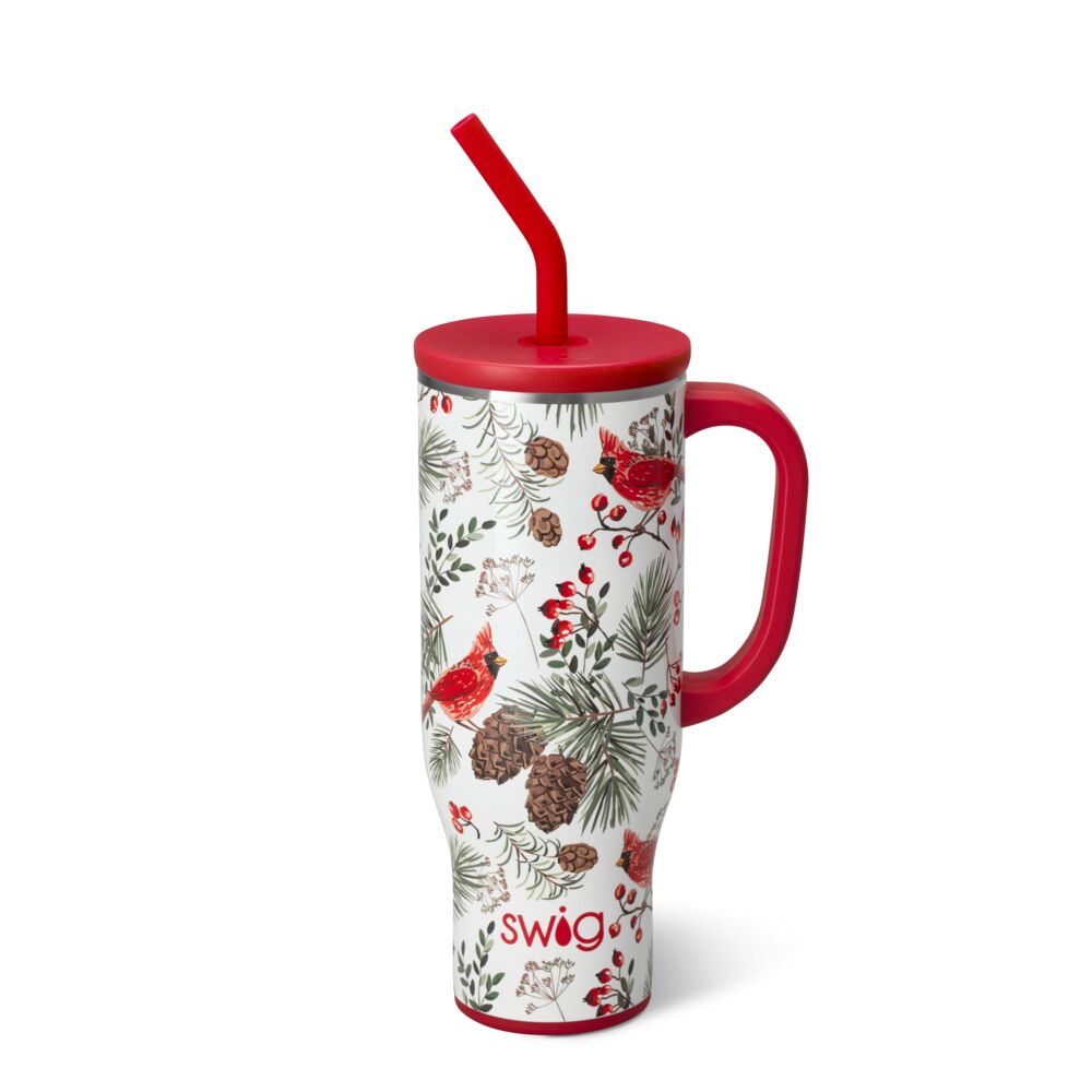 Winter Cardinals 30oz Mega Mug by Swig Life