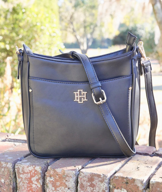 The Bethany Crossbody handbag in Black by Caroline Hill