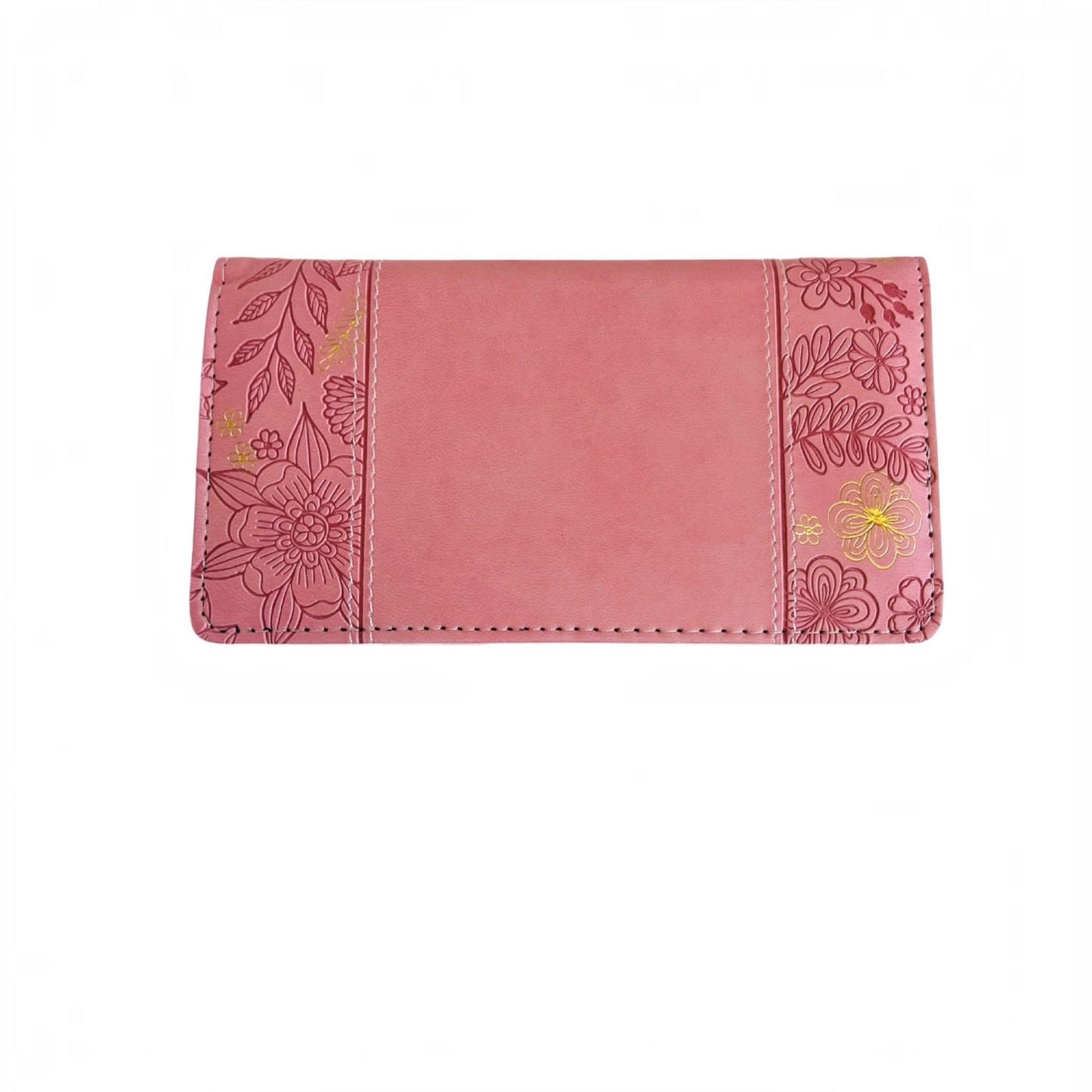 Through Christ Pink Checkbook Cover