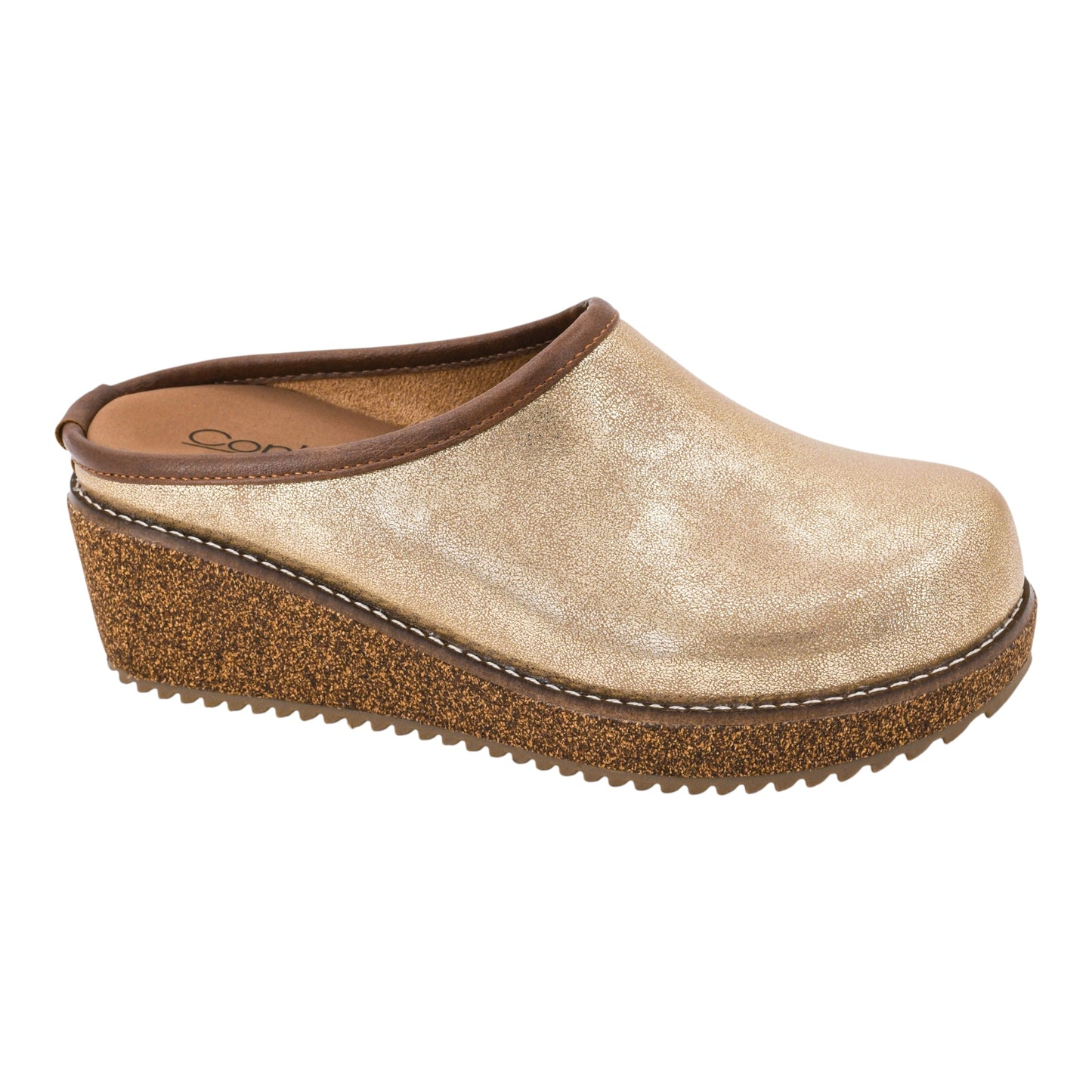 Better Half Gold Wash Metallic Wedge by Corkys