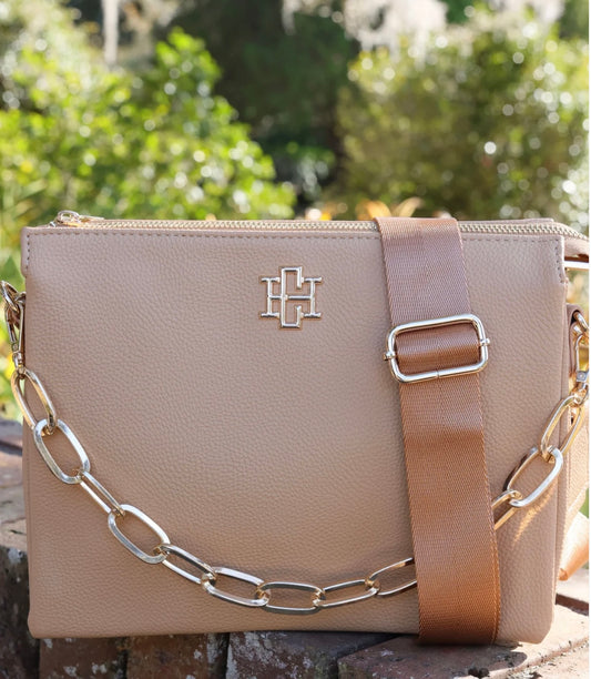 Ariana Crossbody in Tan by Caroline Hill