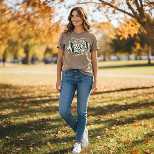 Brown Leopard Gameday T-Shirt