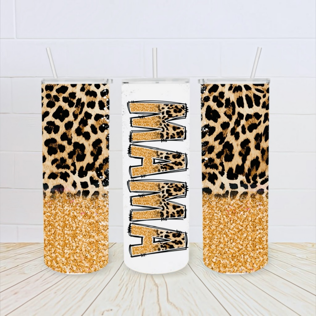 Leopard Mom 20oz Skinny Tumbler