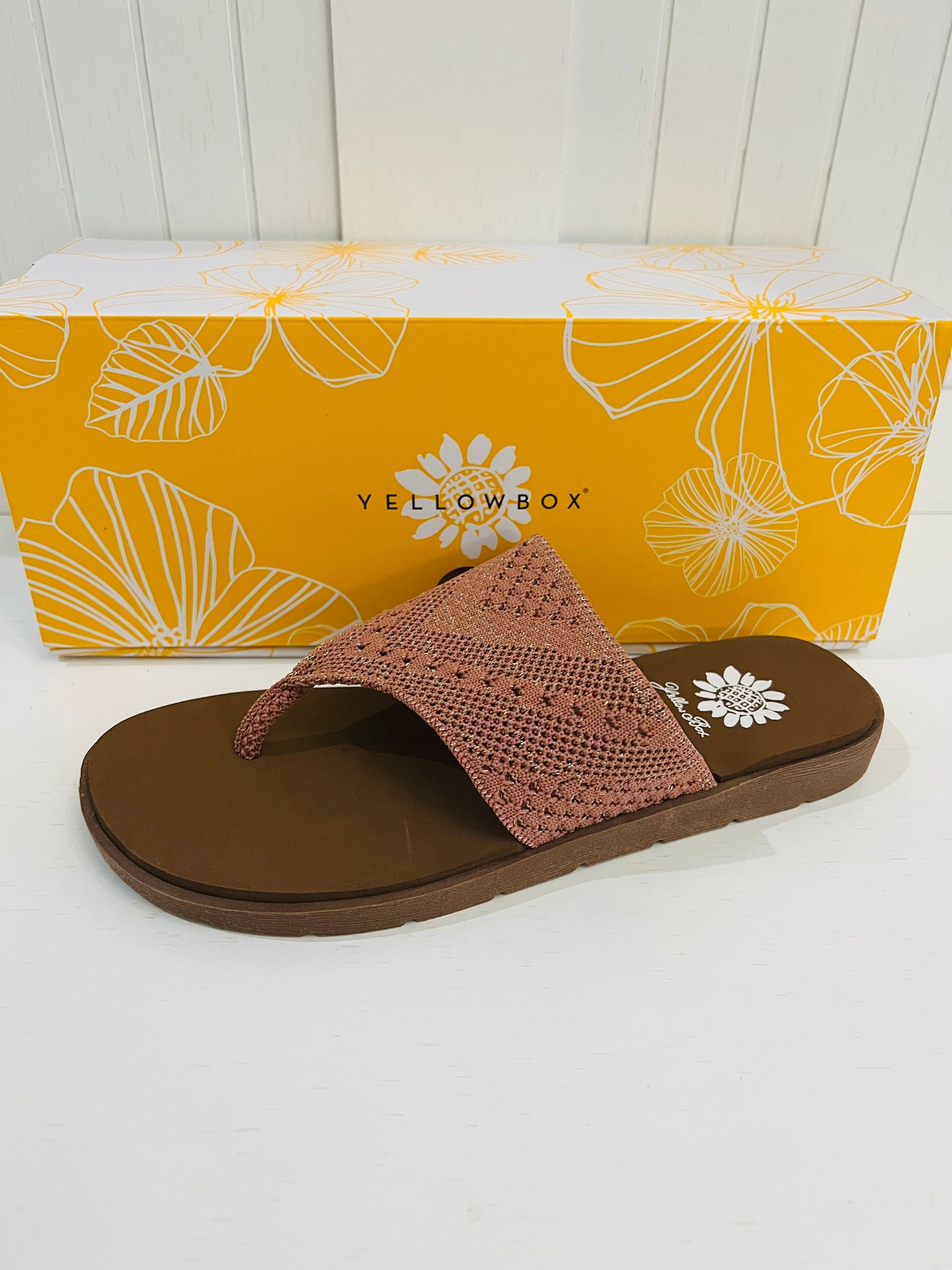 Feria Blush Flip Flops by YellowBox